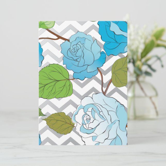 Roses 14 thank you card (Standing Front)