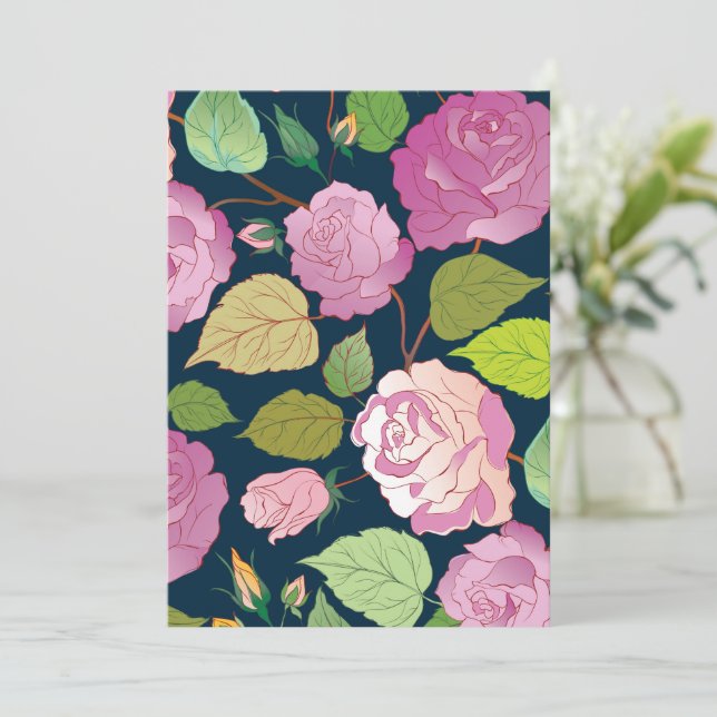 Roses 16 thank you card (Standing Front)