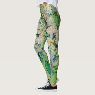 Roses, 1890 by Vincent van Gogh Leggings