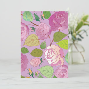Roses 18 thank you card