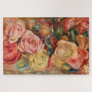 Roses (1912) by Pierre-Auguste Renoir Fine Art Jigsaw Puzzle
