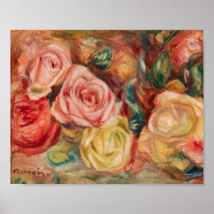 Roses (1912) by Pierre-Auguste Renoir Fine Art Poster
