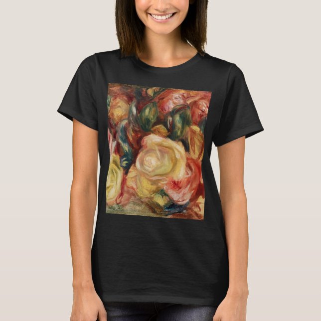 Roses (1912) by Pierre-Auguste Renoir T-Shirt (Front)