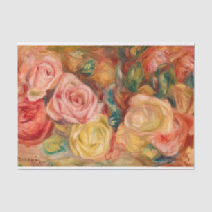 Roses, 1912 by Pierre-Auguste Renoir Tissue Paper