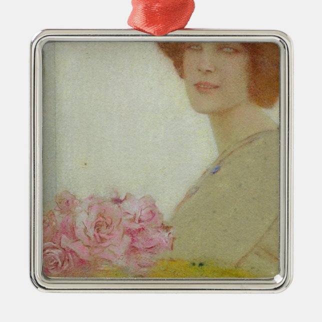 Roses, 1912 metal tree decoration (Front)