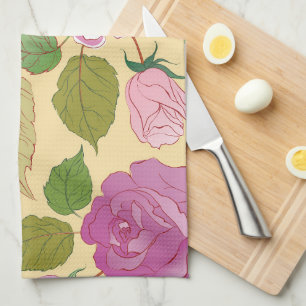Roses 19 tea towel