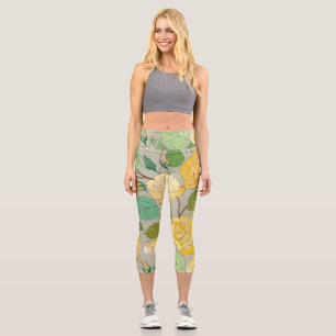 Roses 1 capri leggings