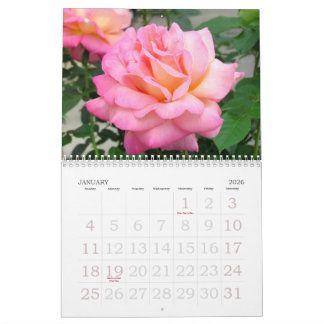Roses 2018 Custom Calendar