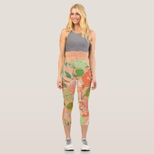 Roses 21 capri leggings