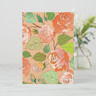 Roses 21 thank you card
