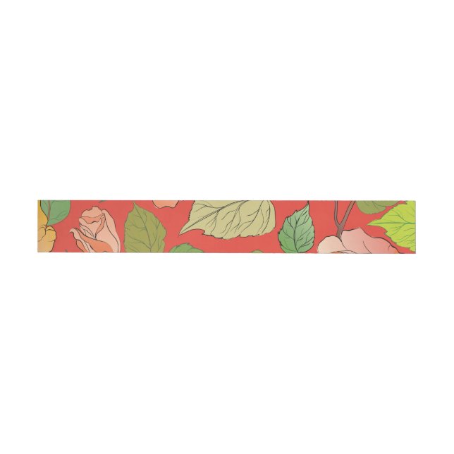 Roses 26 wraparound address label (Individual)