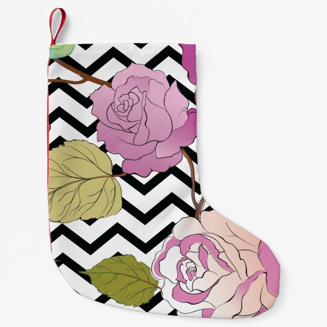 Roses 27 small christmas stocking (Front)