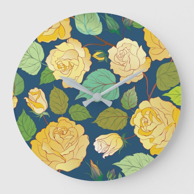 Roses 2 large clock (Front)