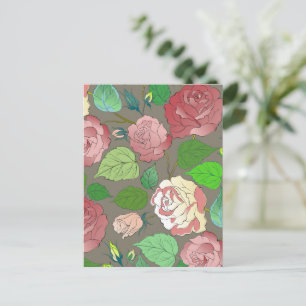 Roses 30 holiday postcard