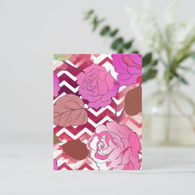 Roses 33 postcard (Standing Front)