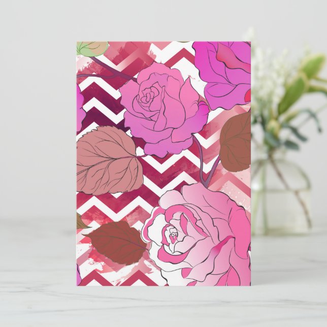 Roses 33 thank you card (Standing Front)