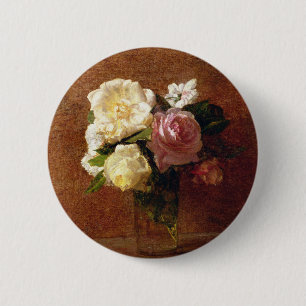 Roses 6 Cm Round Badge
