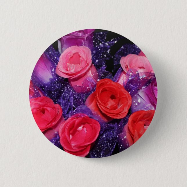 Roses 6 Cm Round Badge (Front)