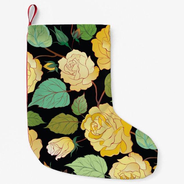 Roses 8 small christmas stocking (Front)