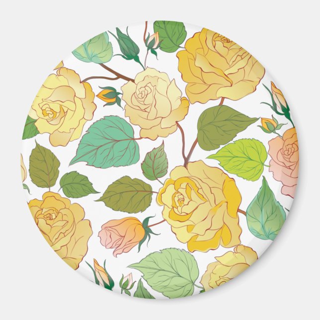 Roses 9 magnet (Front)