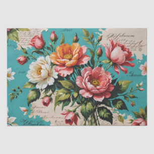 Roses acrylic painting Decoupage Tissue Paper