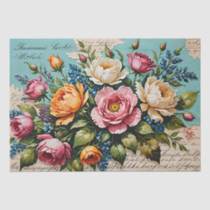 Roses acrylic painting Decoupage Tissue Paper