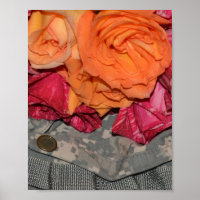 Roses Acu Military Uniform Troops Camouflage
