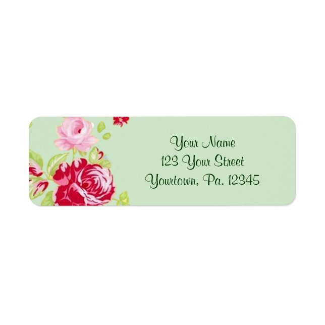 Roses Address Label Return Address Label (Front)
