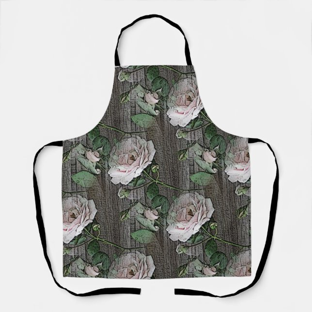 Roses All-Over Print Apron (Front)