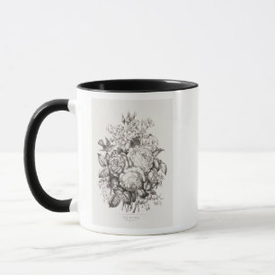 Roses and bluebells (1870) chromolithograph art. f mug