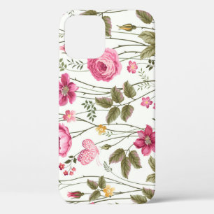 Roses and Butterflies: Floral Seamless iPhone 12 Case