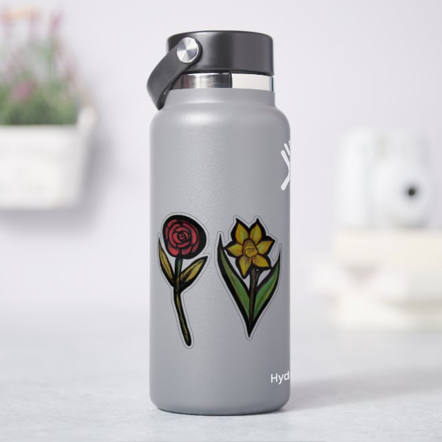 Roses and Daffodil (HydroFlask)