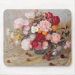 Roses and Daisies Mouse Pad