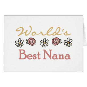 Roses and Daisies World's Best Nana