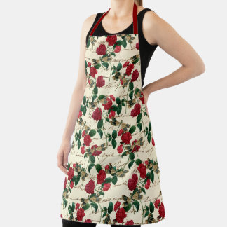 Roses and Dragonflies (Design 18) Apron