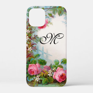 ROSES AND JASMINES FLORAL MONOGRAM iPhone 12 MINI CASE