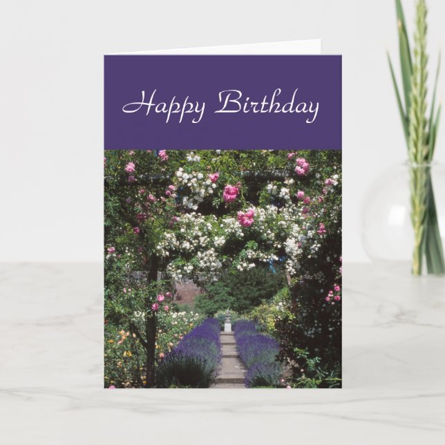 Roses-and-lavender card (Front)