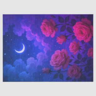 Roses and Moonlight Tissue Paper