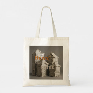 roses and news tote bag
