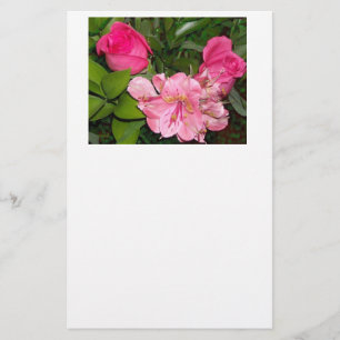 Roses and Orchids Stationery