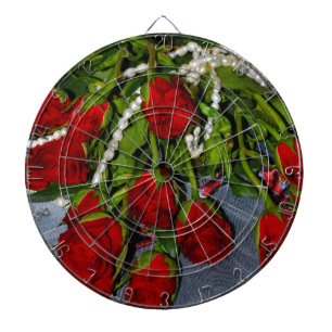 Roses and Pearls Dartboard