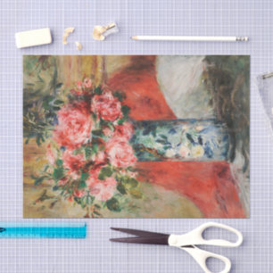 Roses and Peonies in a Vase   Renoir Tissue Paper