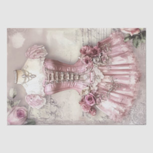 Roses and Sewing Ephemera Pattern Tissue Paper