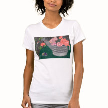 Roses And The Watering Can Shirt by Julia Hanna