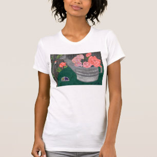 Roses And The Watering Can Shirt by Julia Hanna