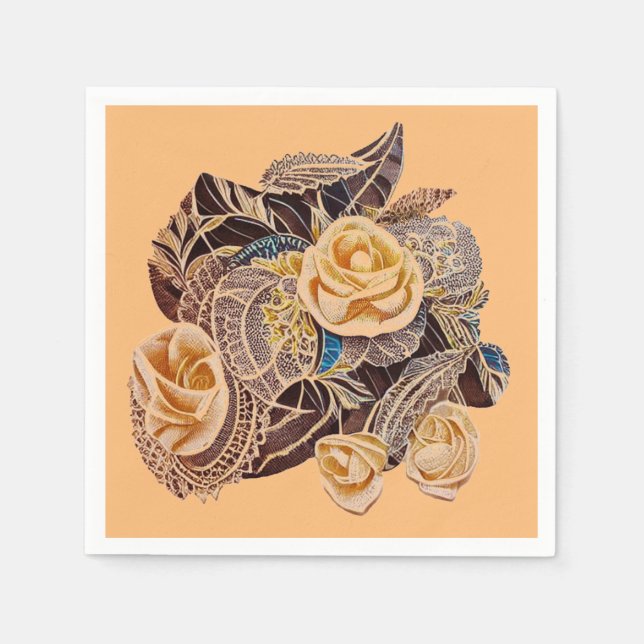 Roses and tips napkin (Front)