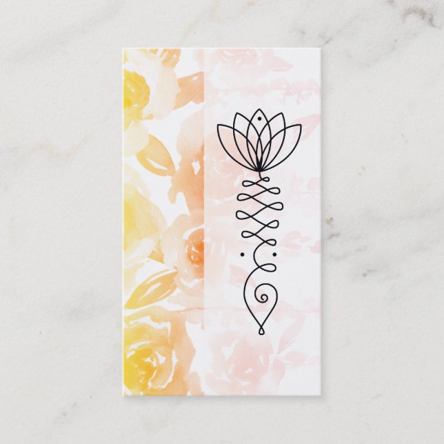*~* Roses and Wisteria Path of Nirvana Flowers Business Card (Front)