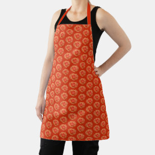 Roses Aprons Orange Rose Apron Personalised Gifts