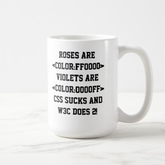 Roses are Colour:FF0000 Coffee Mug