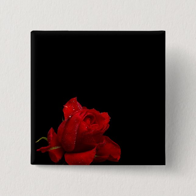 Roses Are Red 15 Cm Square Badge (Front)